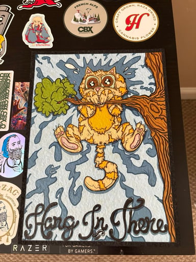 Preview pic of Vincent Gordon Hang In There Moodmat