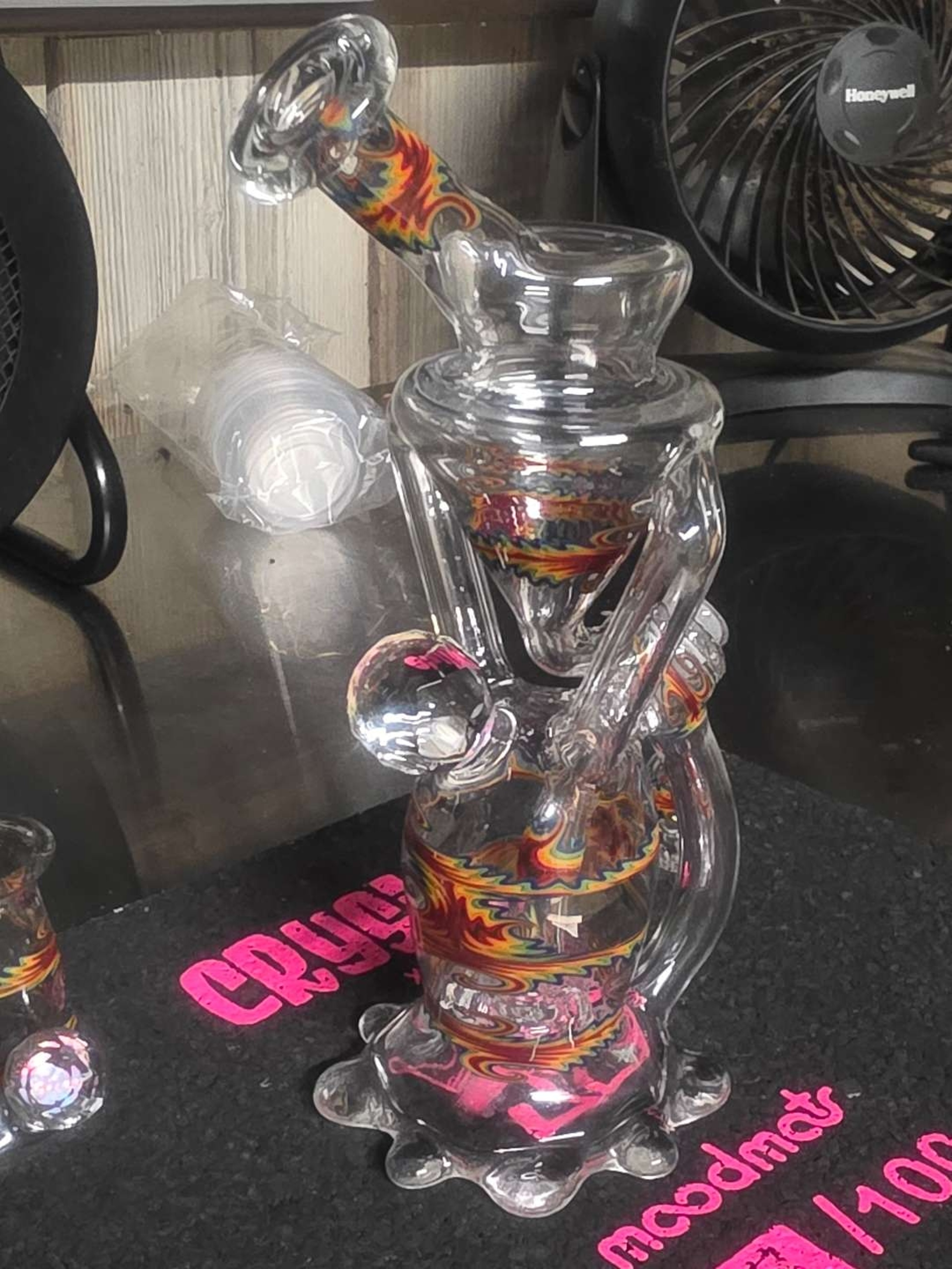 Preview pic of Hardcore toke x peejay glass collab Jdrain set