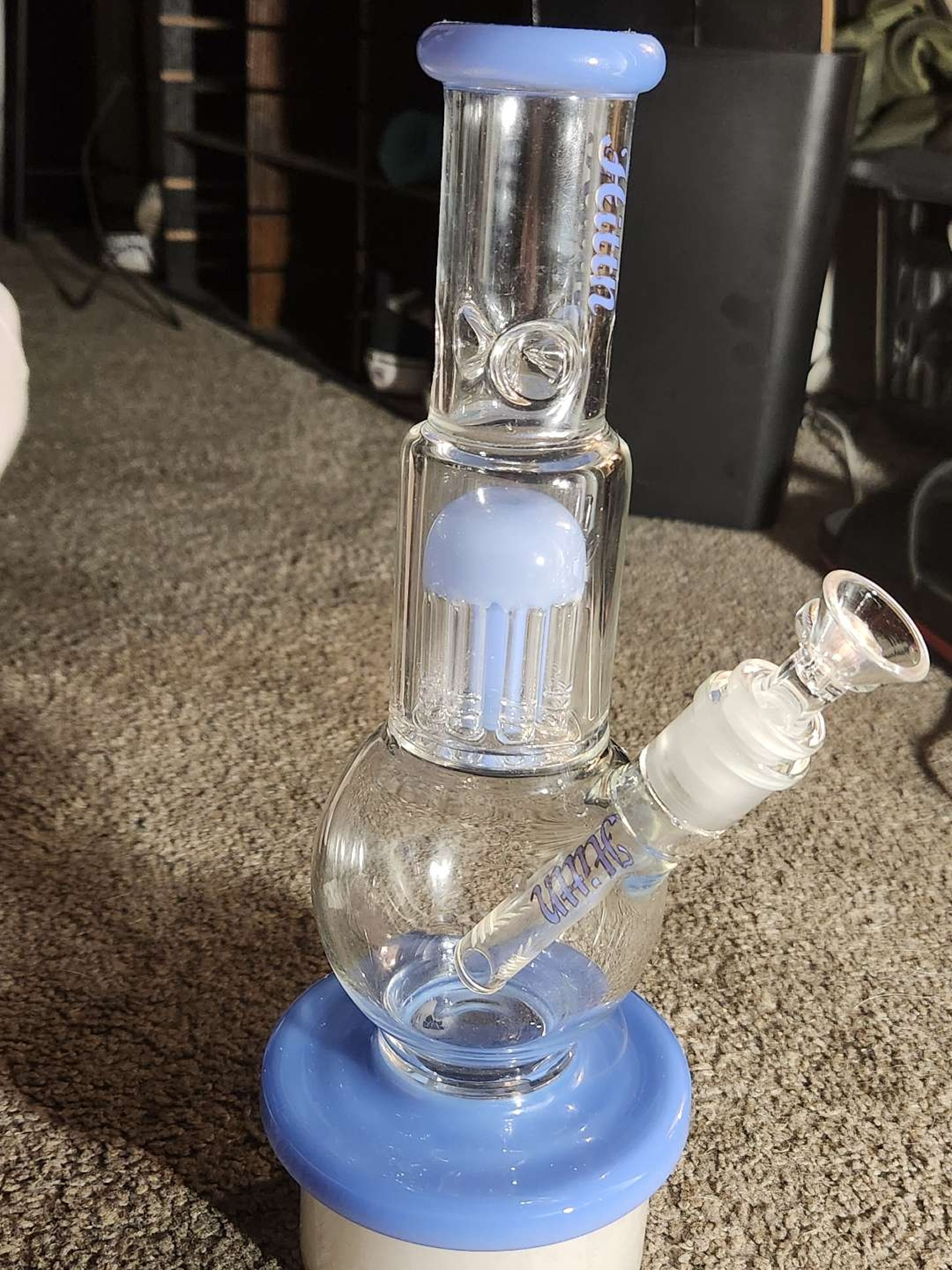 Hittin Glass Dual Chamber Water Pipe image 0