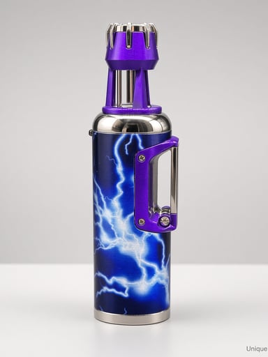 Preview pic of Scorch 61857 5" Stand-Up Torch | Purple Lightning | Side-Clip Jet Lighter