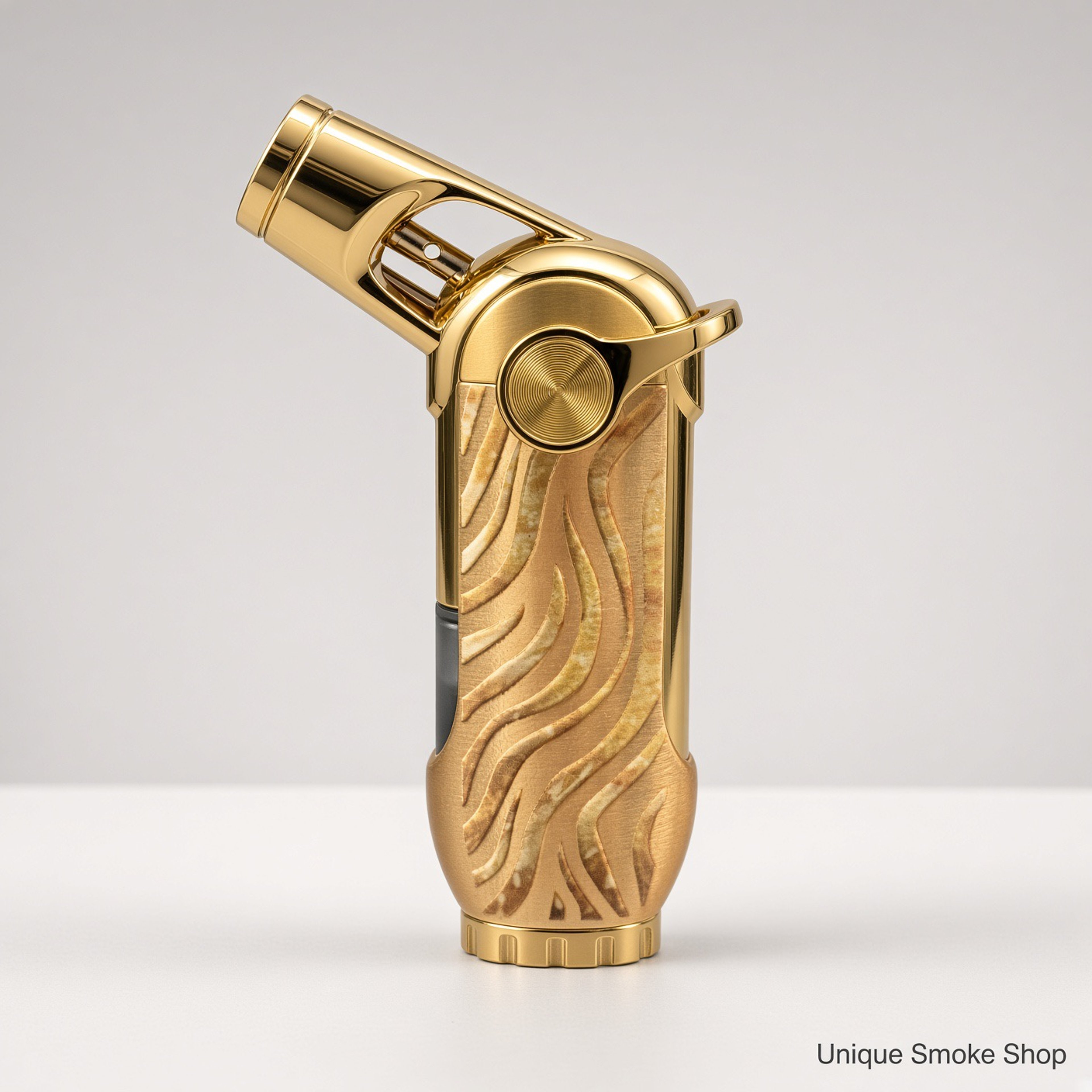 Preview pic of Scorch 61895 Metal Jet Lighter | Gold Flame | 4" Single-Flame Butane Torch