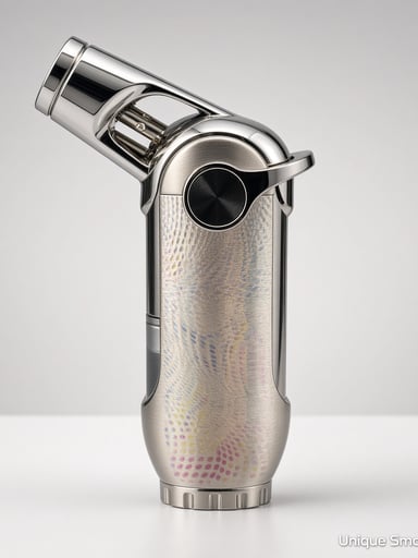 Preview pic of Scorch 61895 Metal Jet Lighter | Iridescent Chrome | 4" Single-Flame Torch