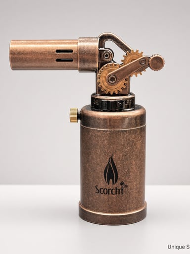 Preview pic of Scorch 61876 Culinary Jet Torch | Antique Copper | Gear-Start Metal Butane Lighter