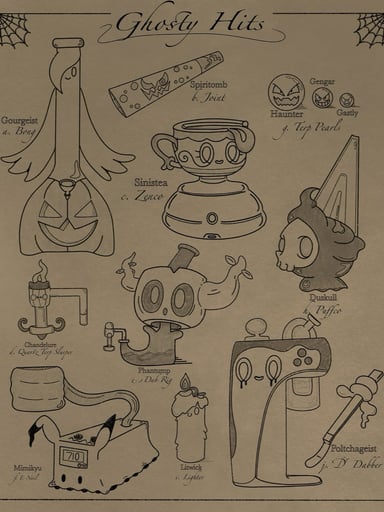 Preview pic of Ghosty Hits Art Print