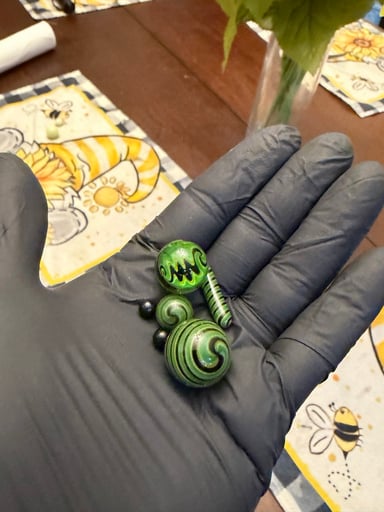 Preview pic of Green and black spiral slurper set