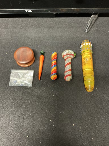 Preview pic of Steamroller/Spoon/Chillum/Grinder Bundle #1