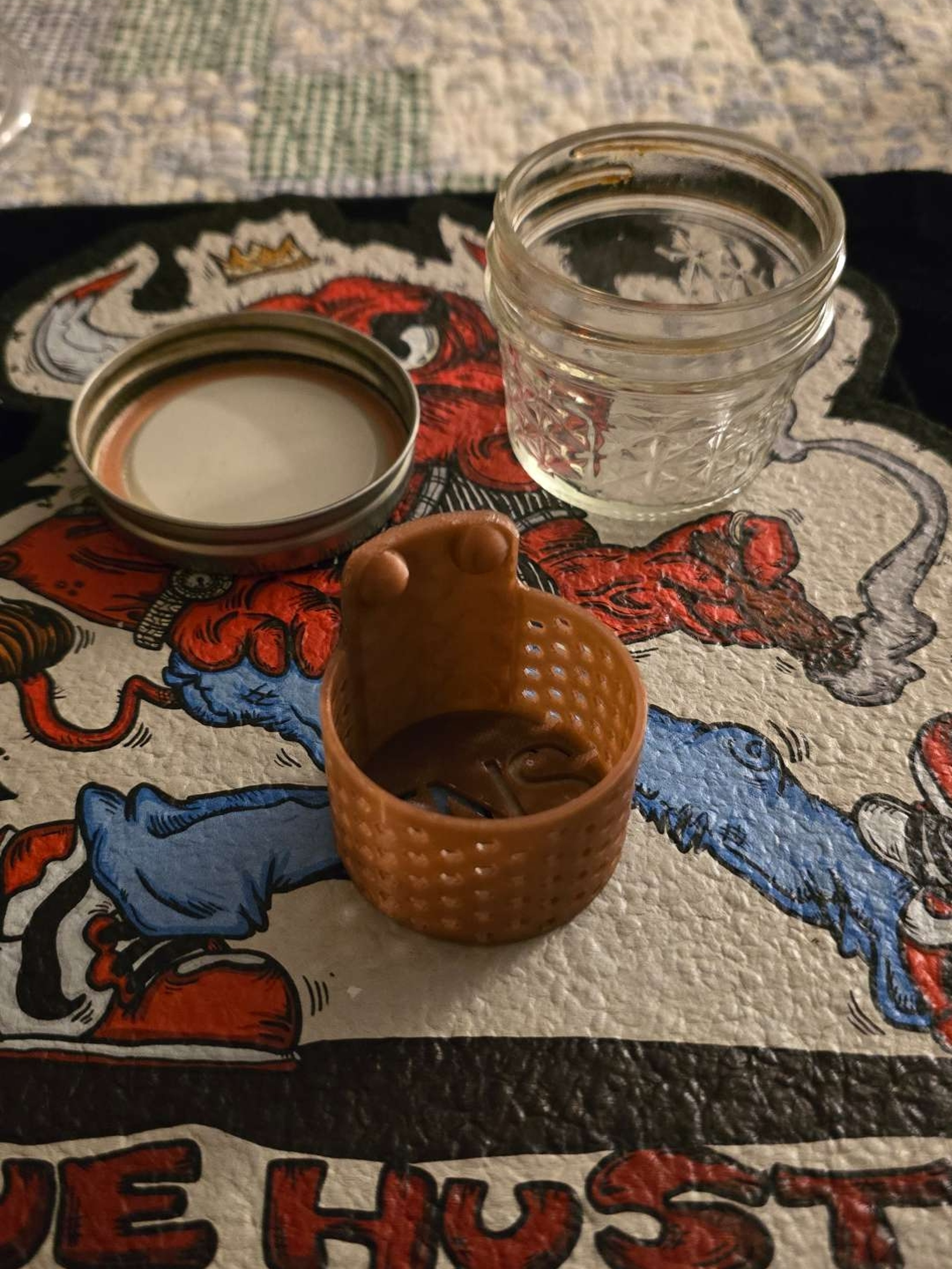 Ball Jar pill/pearl/cap dunk with strainer image 0