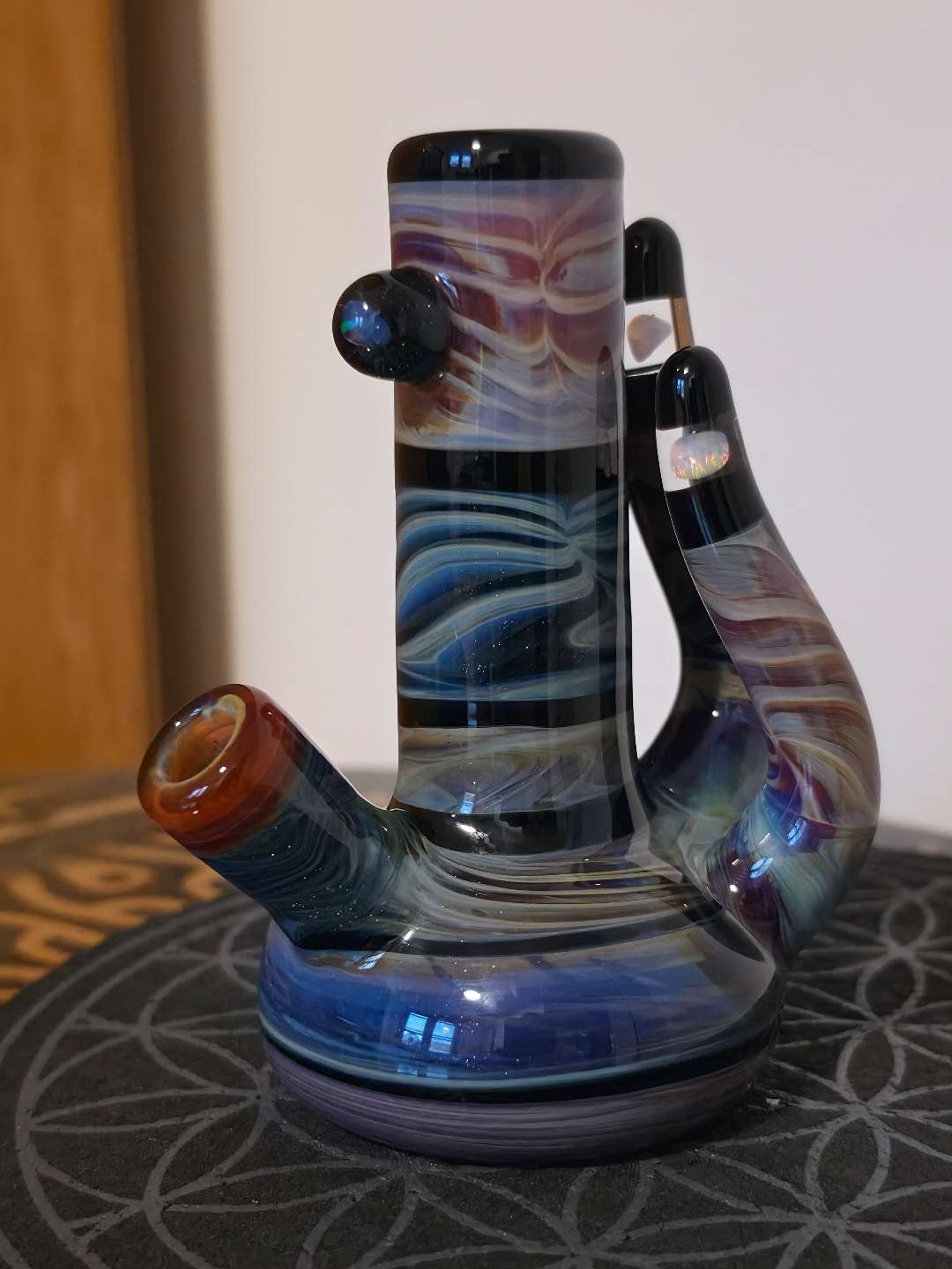 Set - Worked Amber Purple 10mm Rig & Serendipity Sherlock image 0