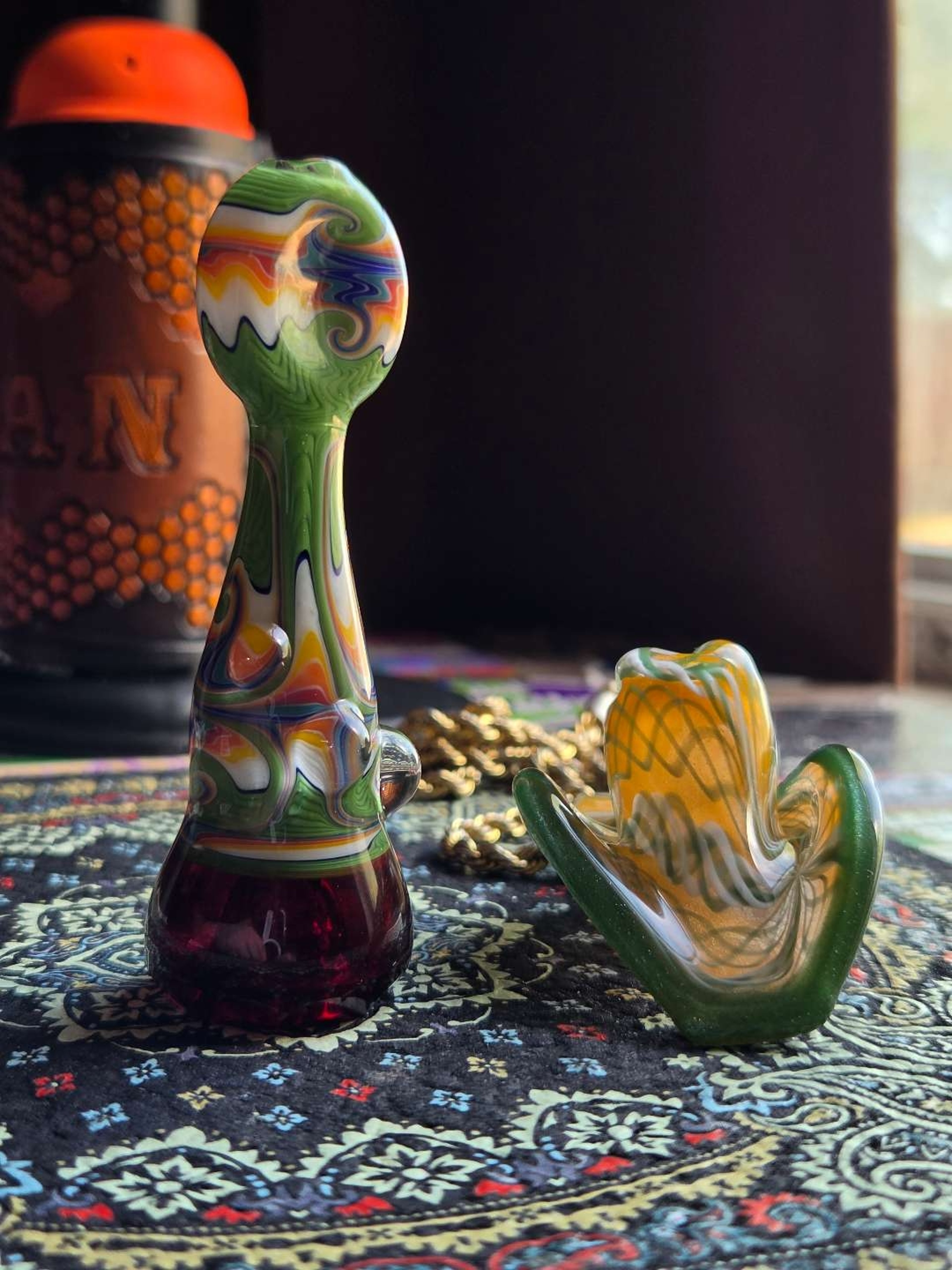 Preview pic of Cowboy Glass x Harold Cooney Pendy & Cowboy Solo Fish Whistle