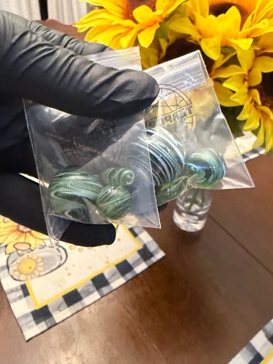 Preview pic of 2 green swirl slurper sets