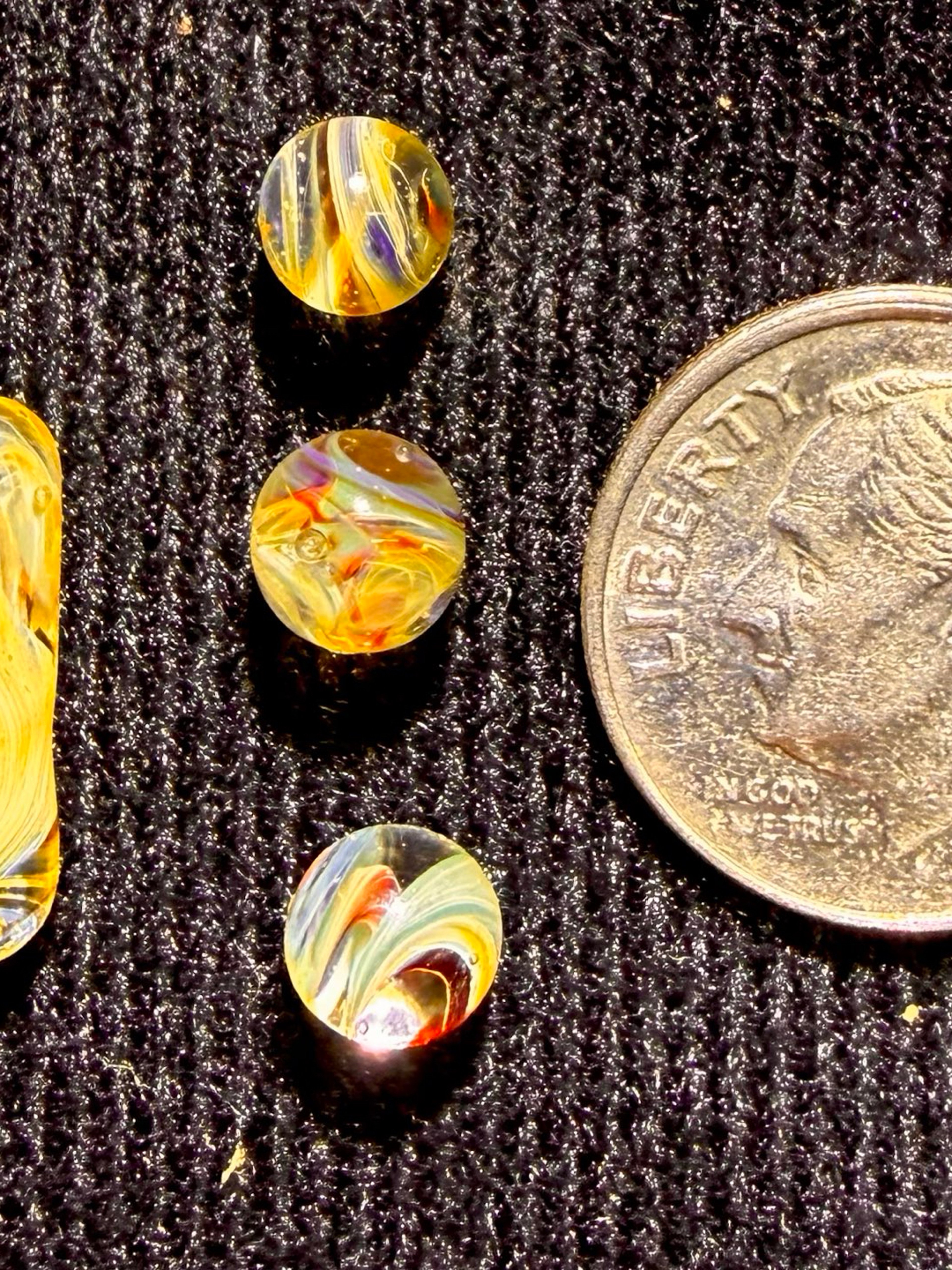 Big B Glass Terp pearls and pill set. Silver Fume twist image 0