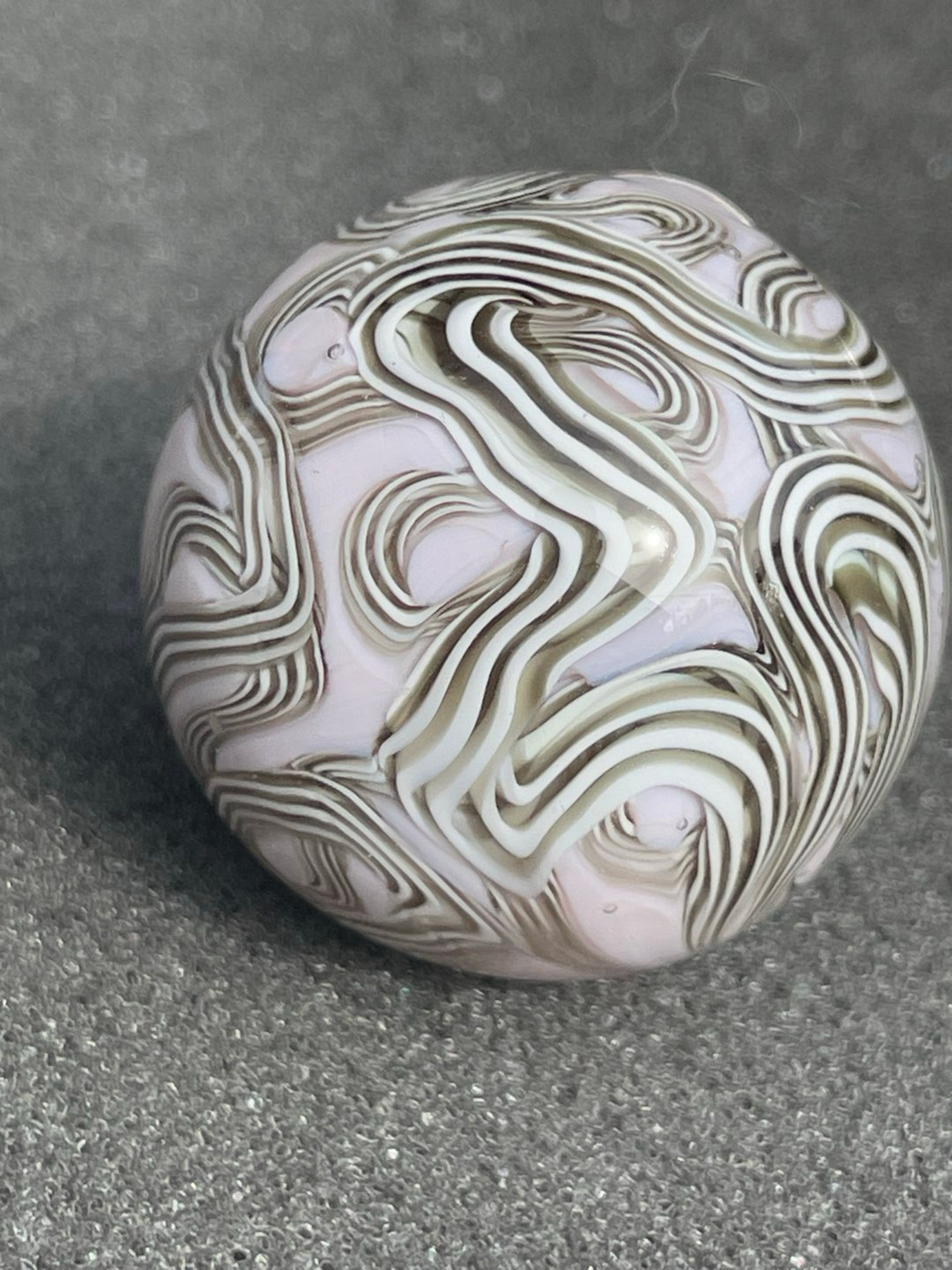 Preview pic of 1.08” pink squiggle marble
