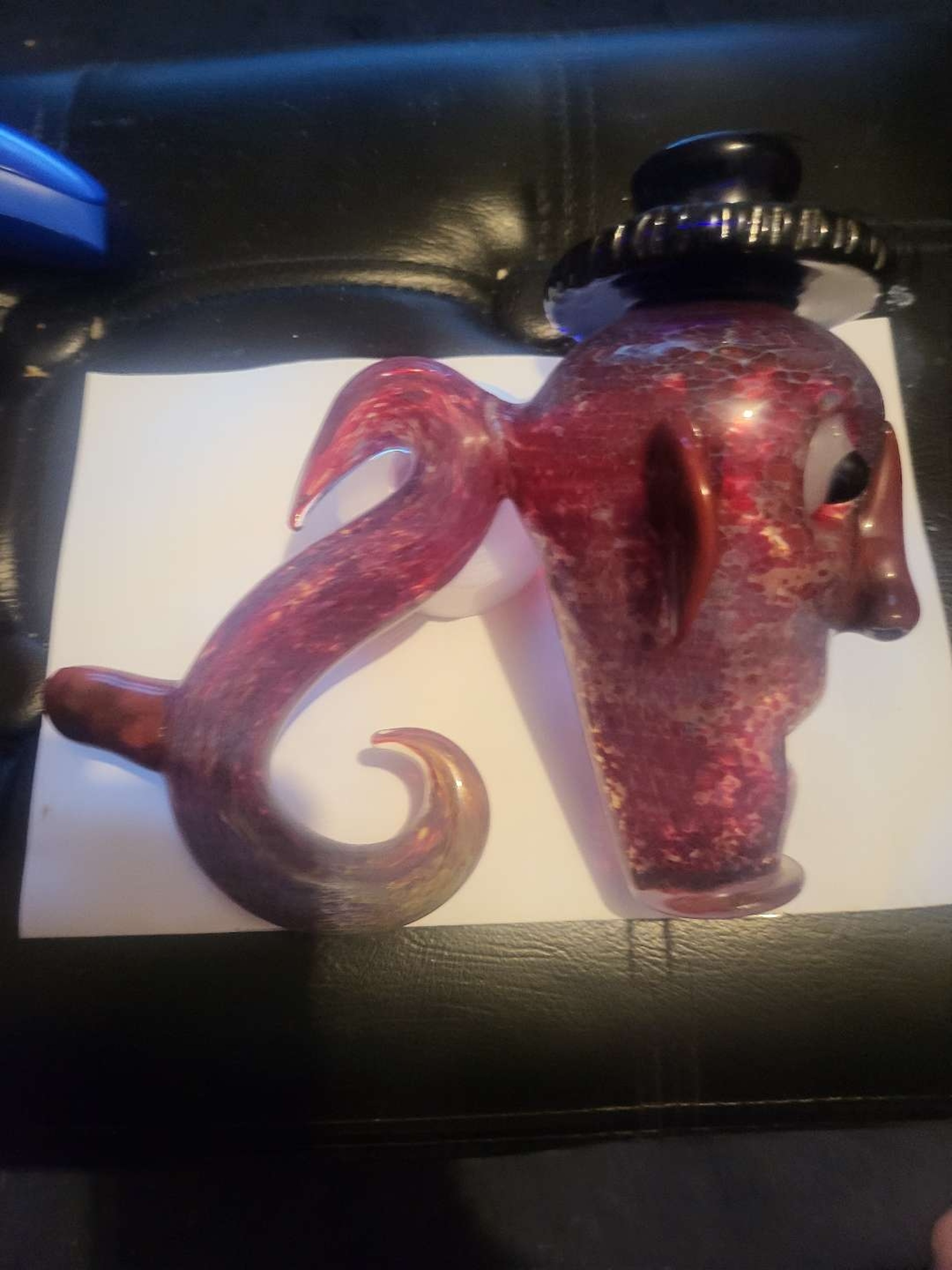 Hand blown glass bubbler image 0