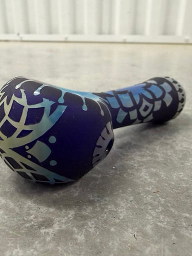 Preview pic of Liberty 503 sandblasted geometric design RARE