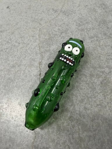 Preview pic of Chameleon Glass jumbo pickle Rick steamroller