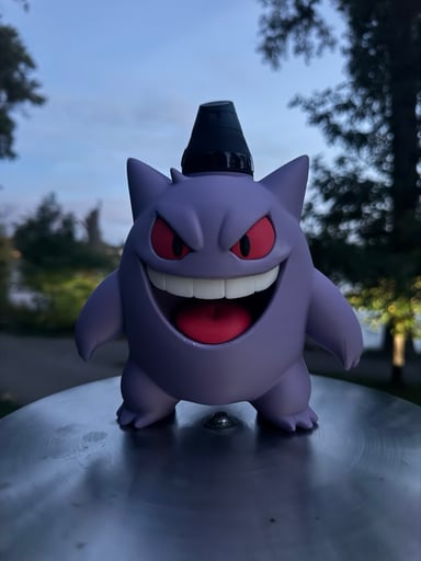 Preview pic of 3d printed Gengar puffco proxy core