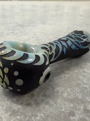 Preview pic of Liberty 503 abstract glass pipe RARE