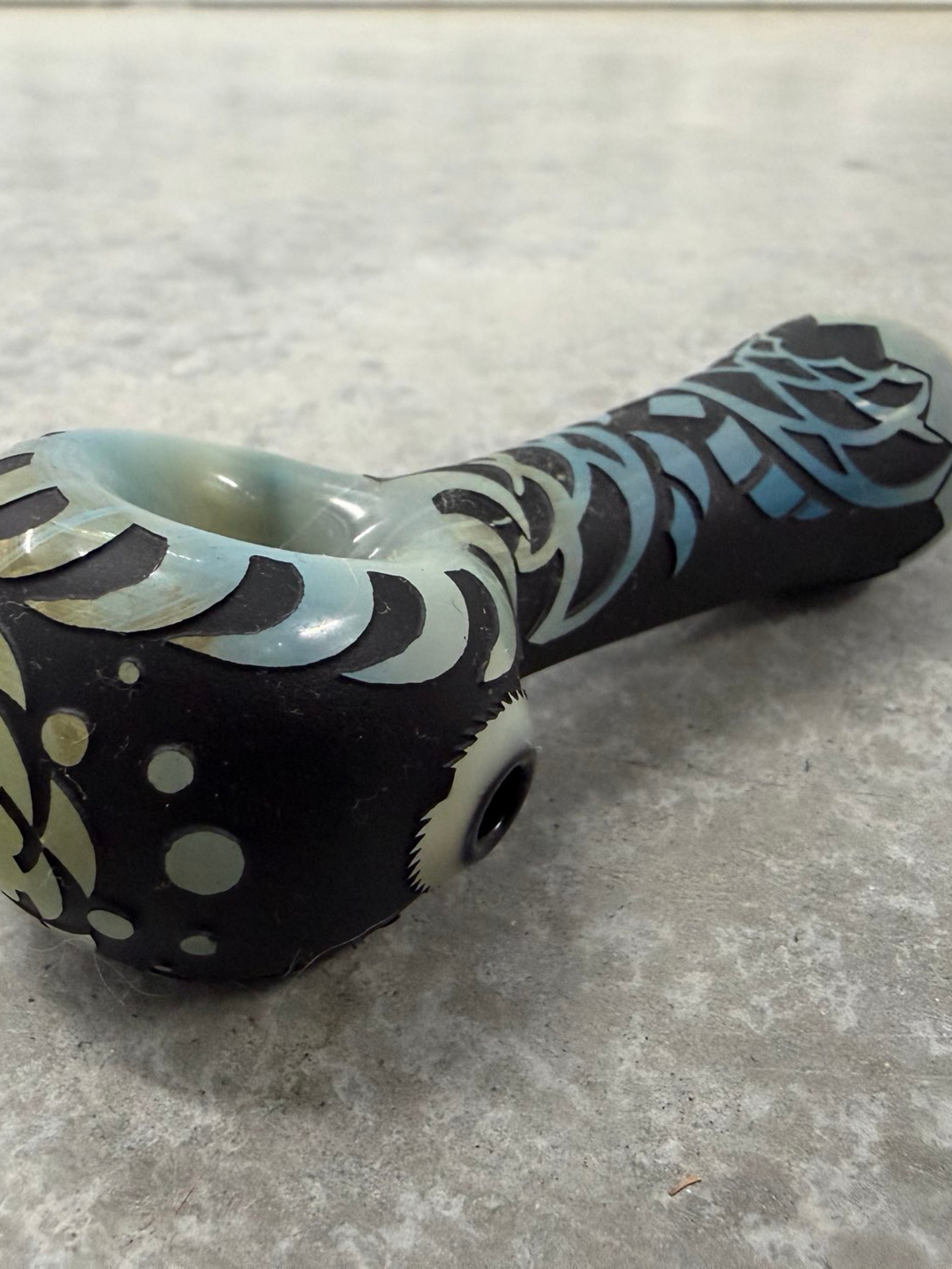 Liberty 503 abstract glass pipe RARE image 0