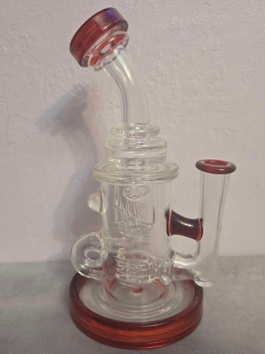 Preview pic of Bronx Glass Red Opal Klein Incycler 14 MM Female