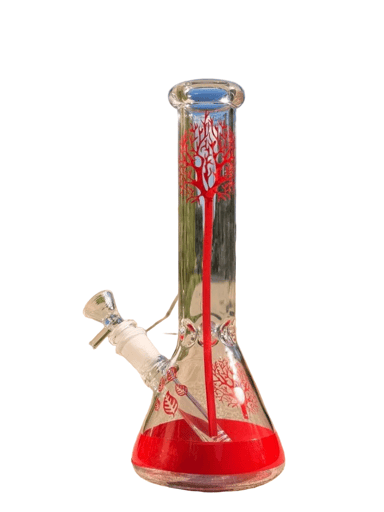 Preview pic of 10' Red Tree Of Life Glass Water Bong W/ Ice Catcher 14mm Bowl