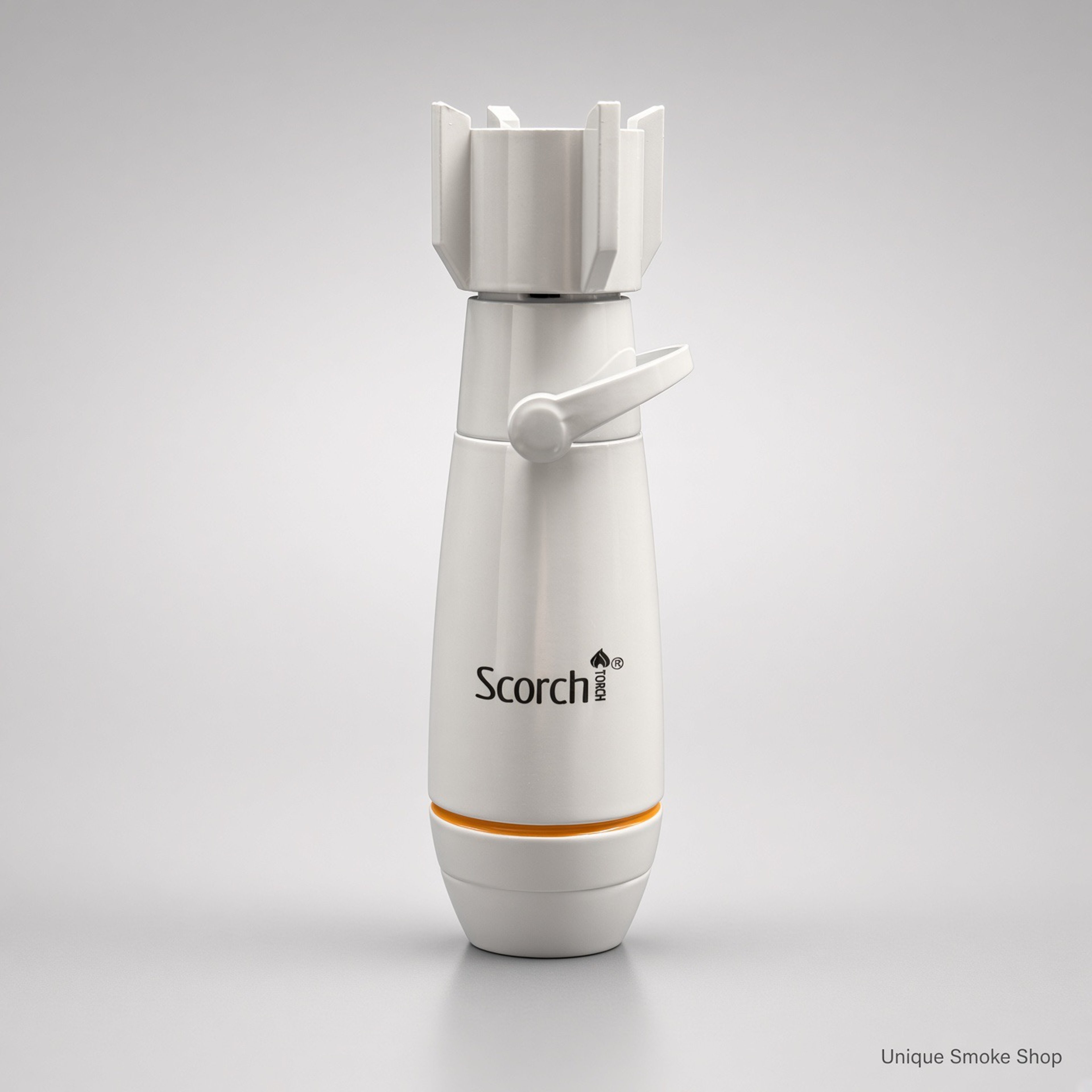 Preview pic of Scorch 61899 – 3.5” White Bomb-Style Metal Torch | Single Jet