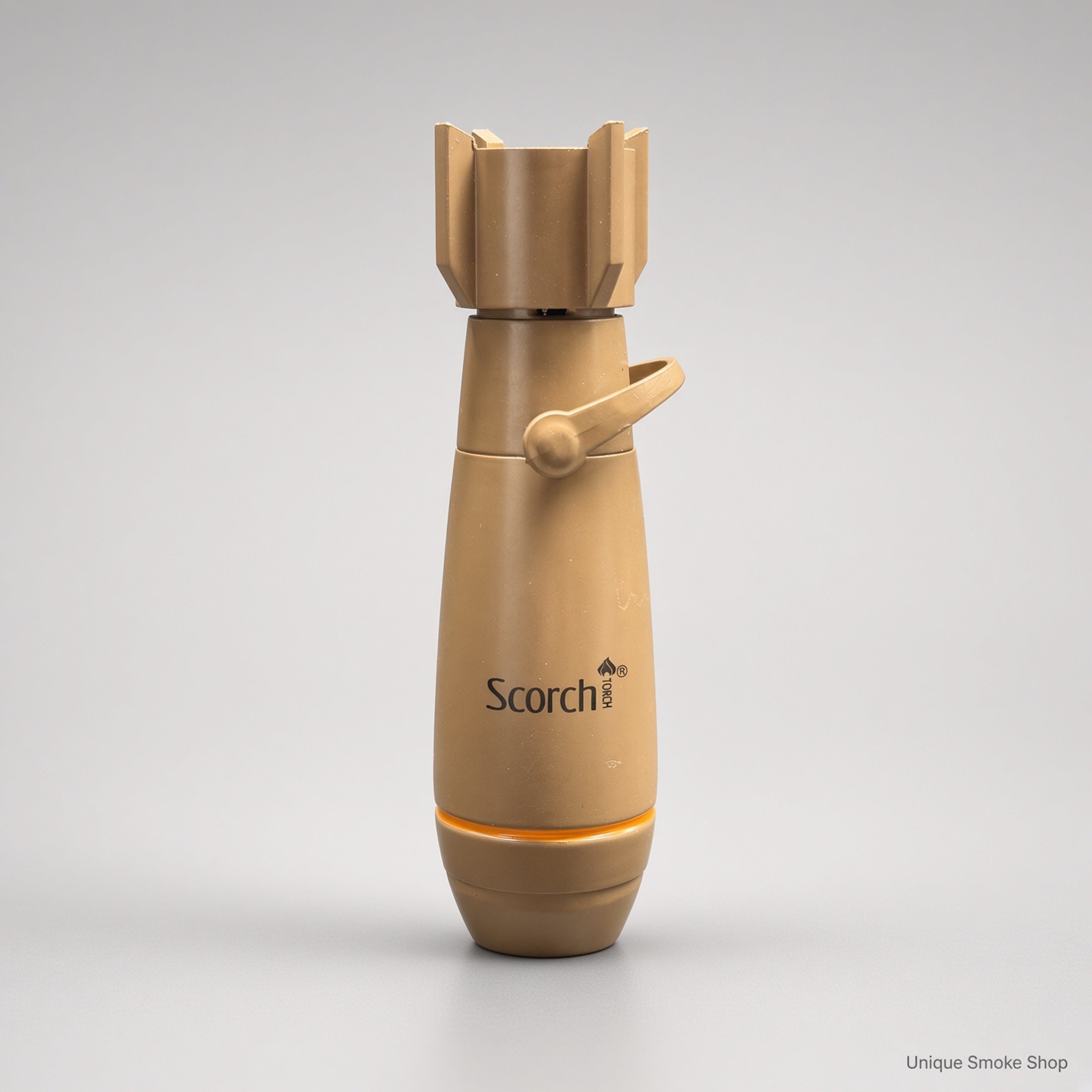 Preview pic of Scorch 61899 – 3.5” Tan Bomb-Style Metal Torch | Single Jet