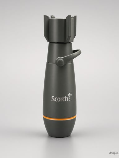 Preview pic of Scorch 61899 – 3.5” Olive Bomb-Style Metal Torch | Single Jet