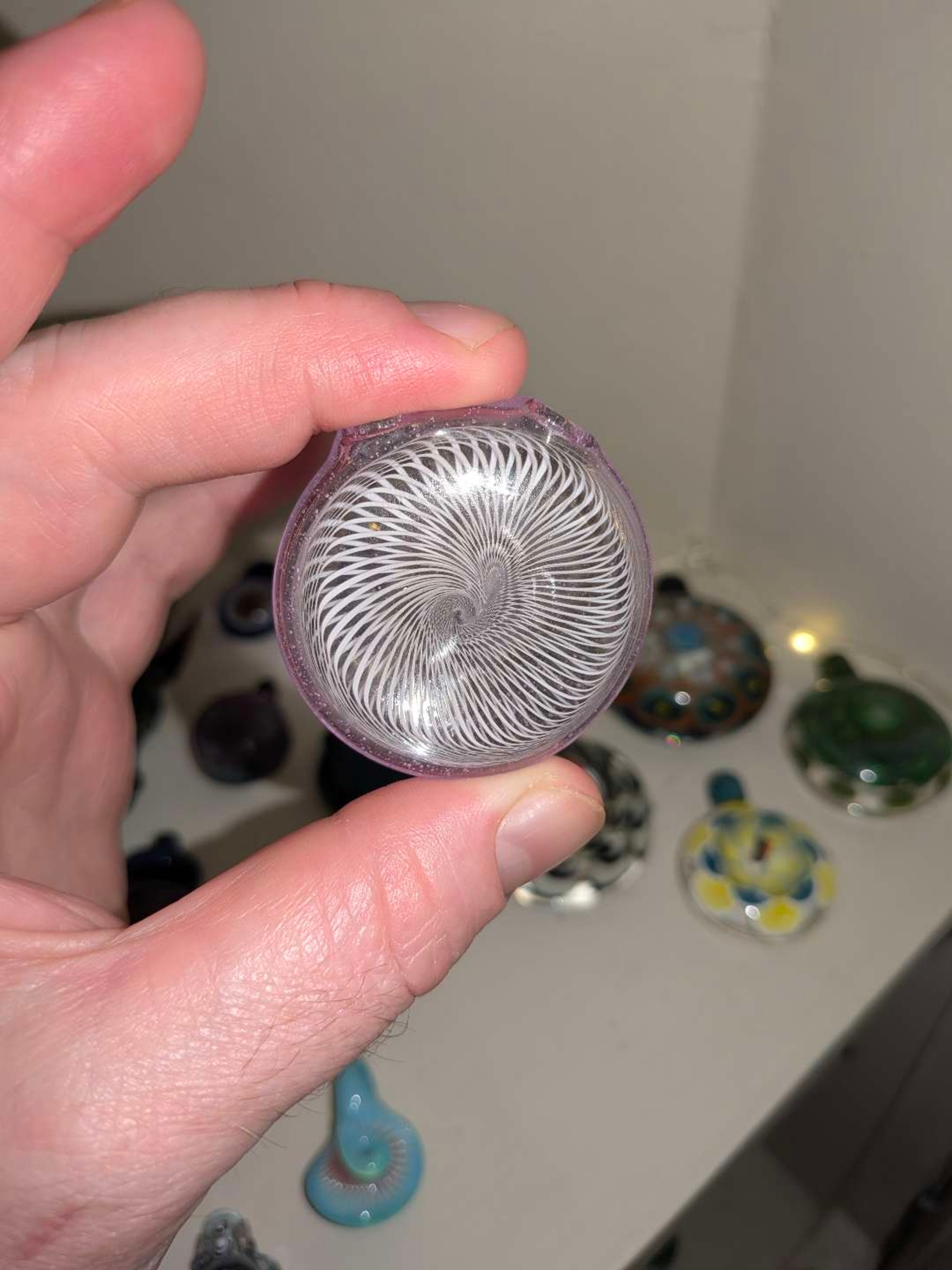 Preview pic of Blue Soldier Art hollow retticello pendant