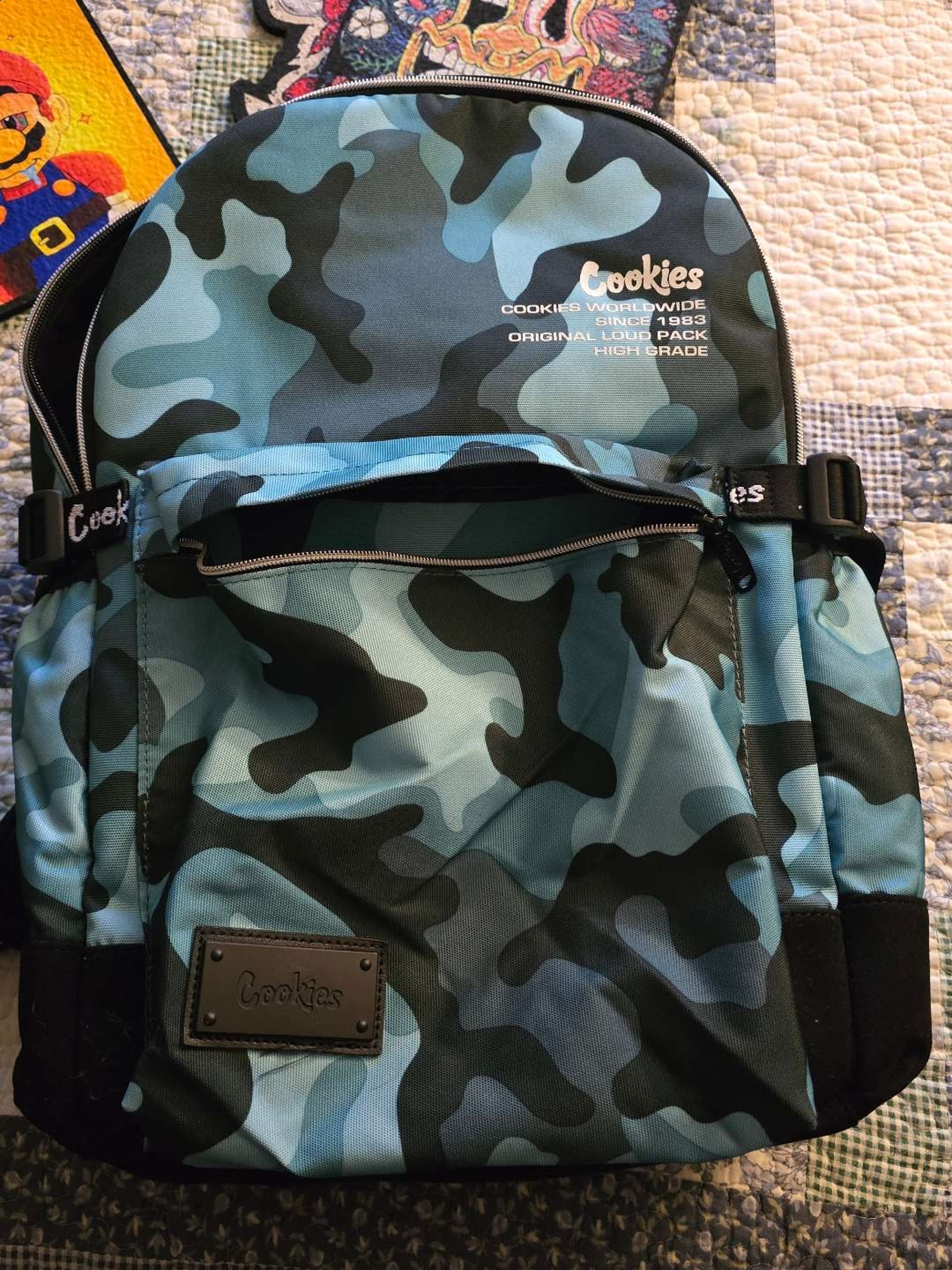 Preview pic of Cookies Brand Backpack blue artic camo