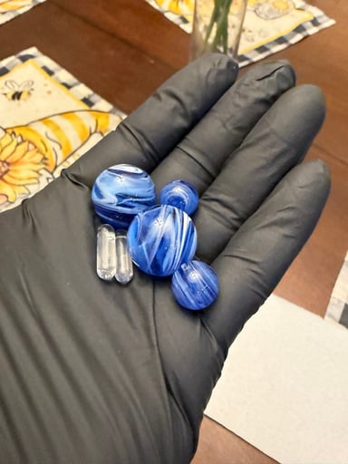 Preview pic of Blue swirl slurper set X2 sold as a pair