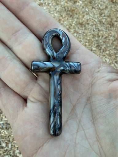 Preview pic of ANKH Spiritual Key Charm (by CloudedGlass)