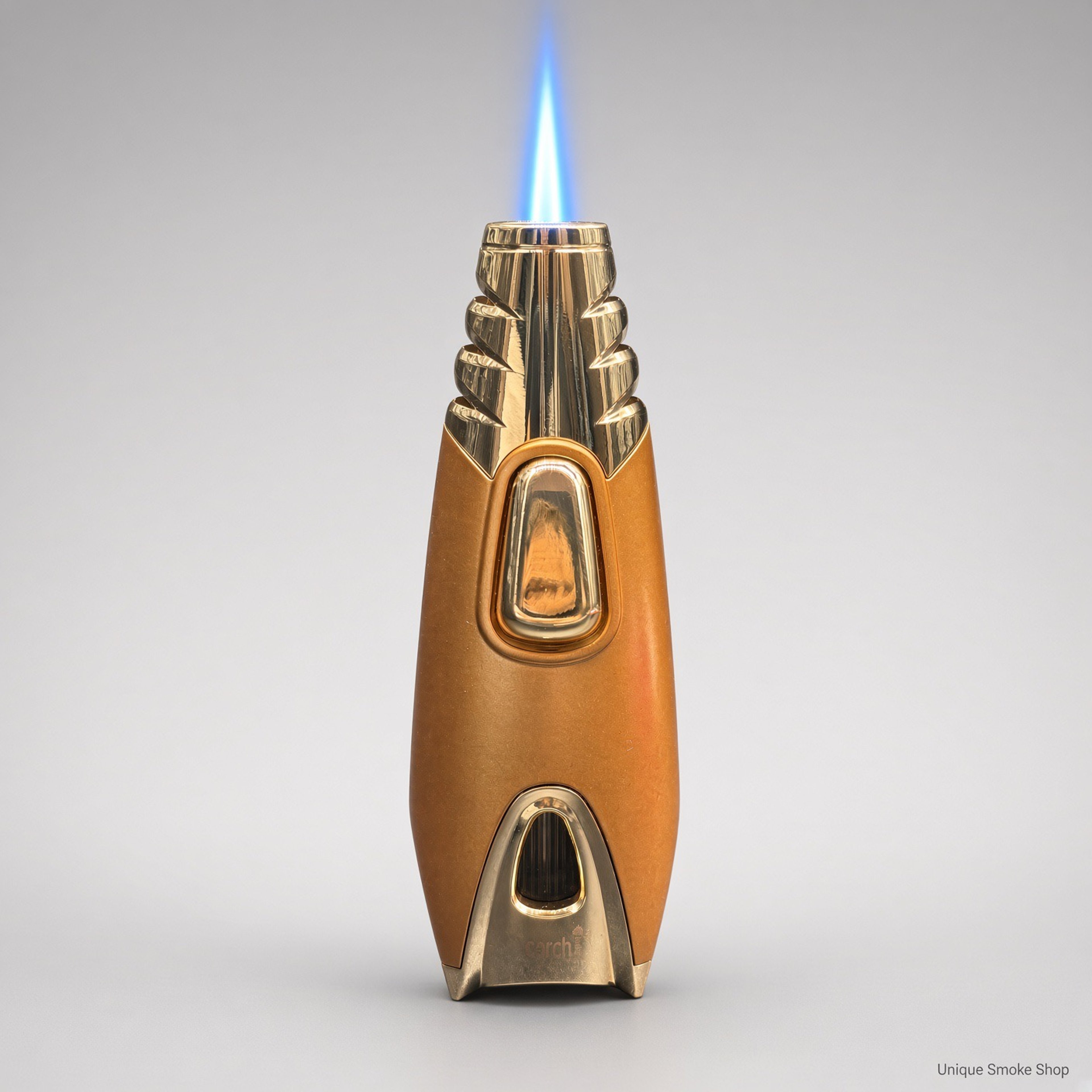 Preview pic of Scorch Torch 61582 Gold Rocket Single Flame Butane Refillable Torch Lighter