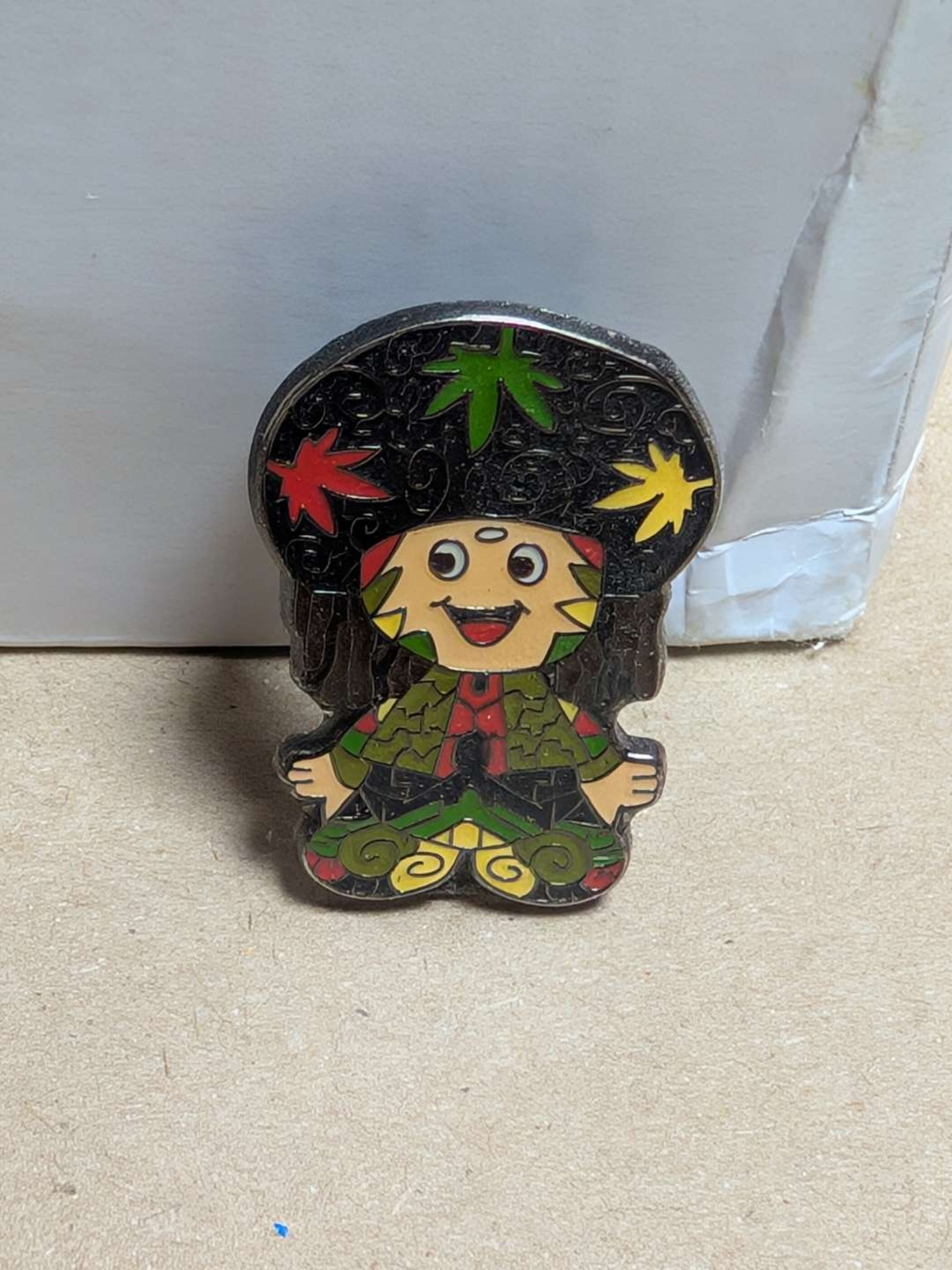 Rasta Stoner Toad Enamel Pin (Super Mario Bros Spoof) image 0