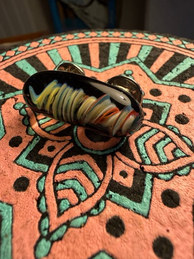 Preview pic of Glass pin collectible apparel