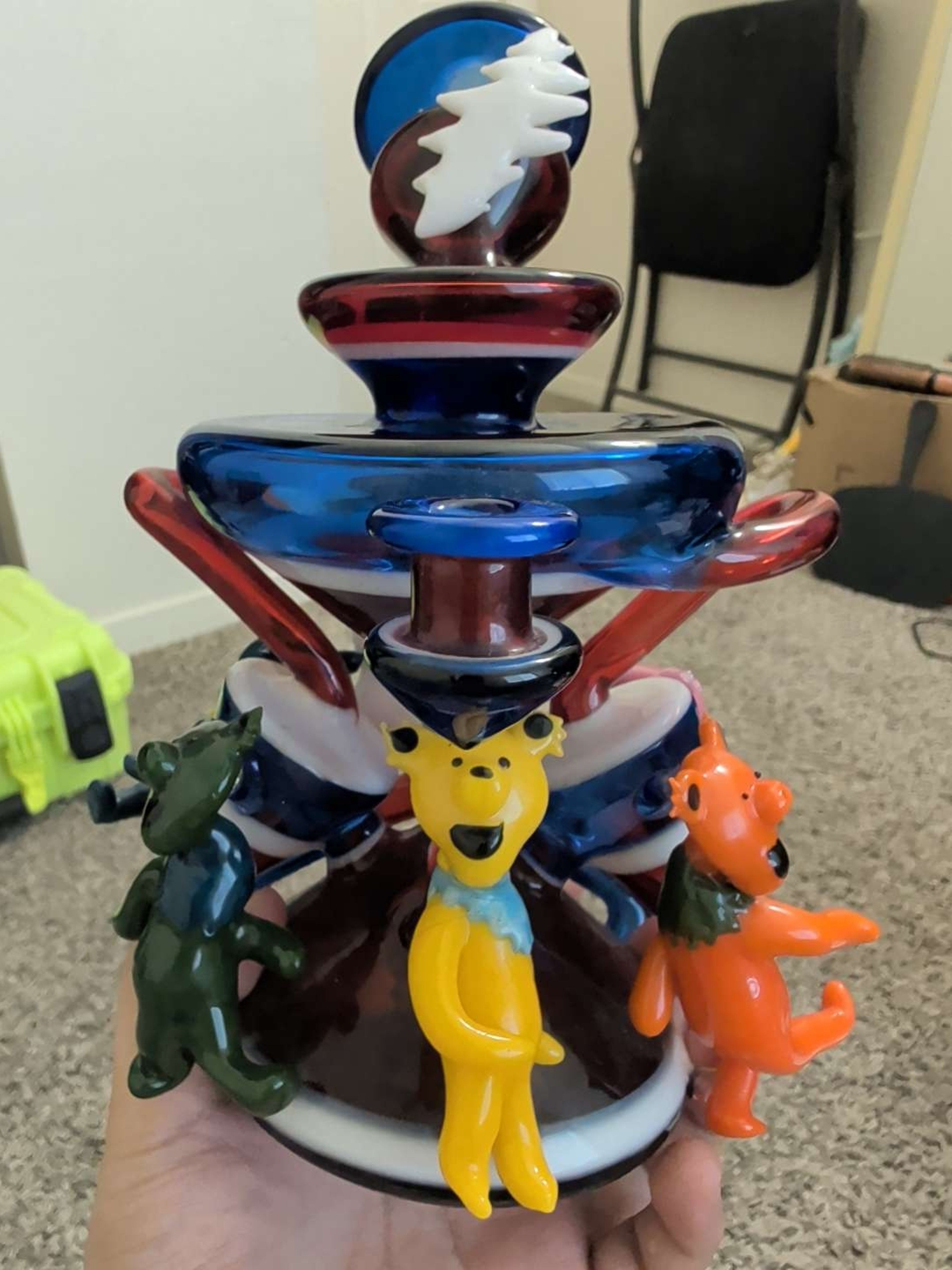 Visionary glass grateful dead focal point recycler image 0