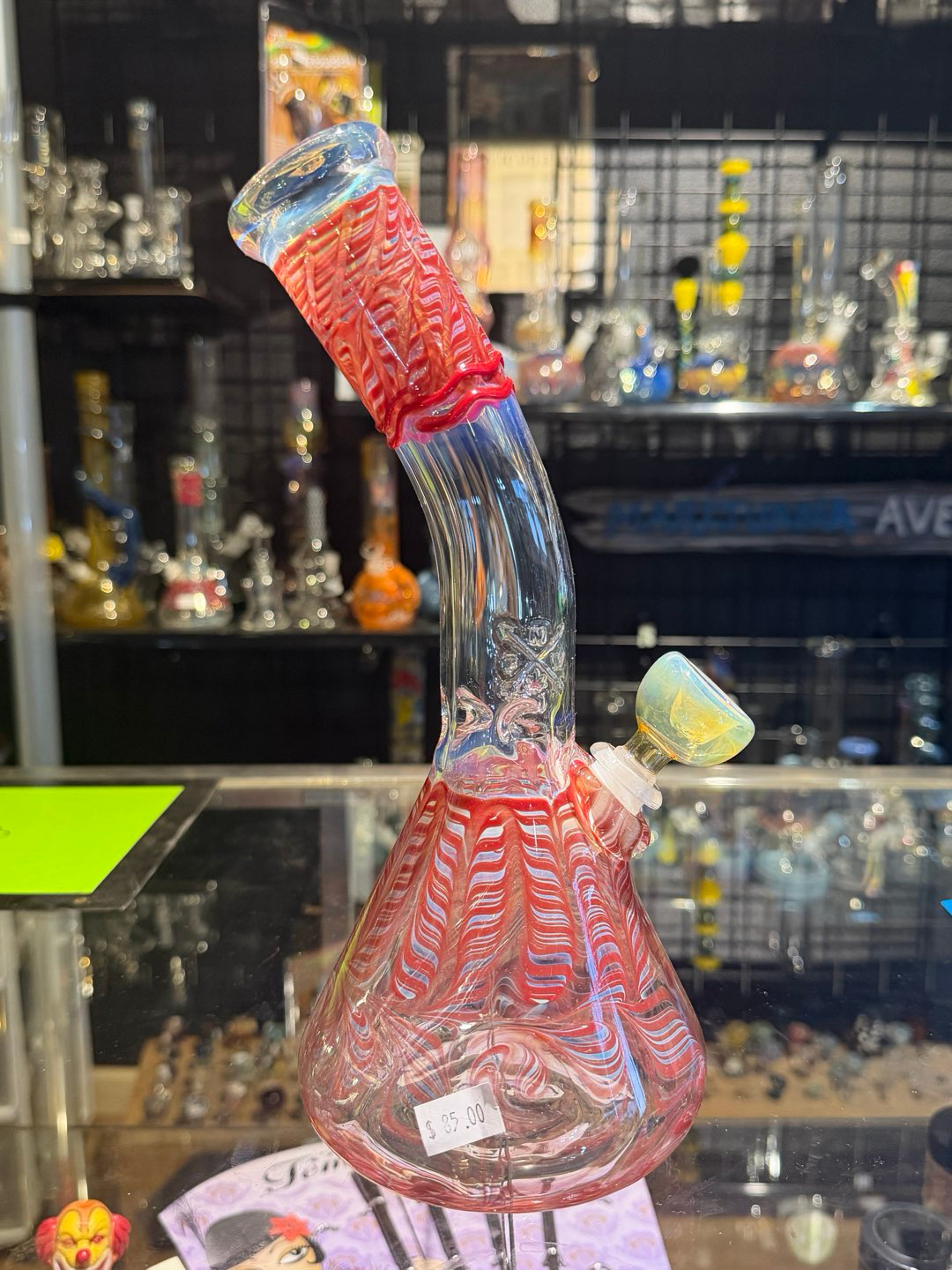 Preview pic of Mary Jane’s Glass Bent Neck Beaker
