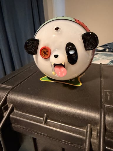 Preview pic of Domino glass x Peter Muller Panda Orb