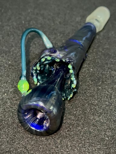 Preview pic of Signed Fish Sculptural Slide — 14mm Male