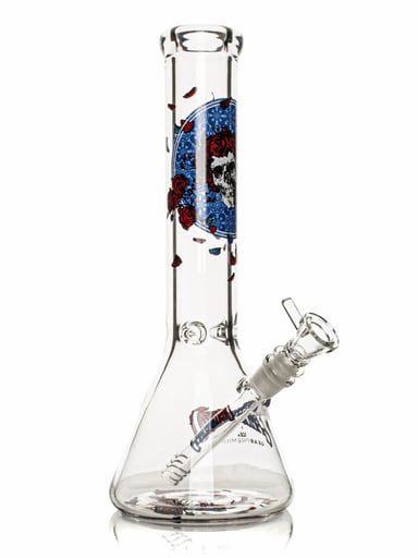 Preview pic of GRATEFUL DEAD GEAR PREMIUM® 13" 7mm Thick Bertha Beaker Base Water Pipe