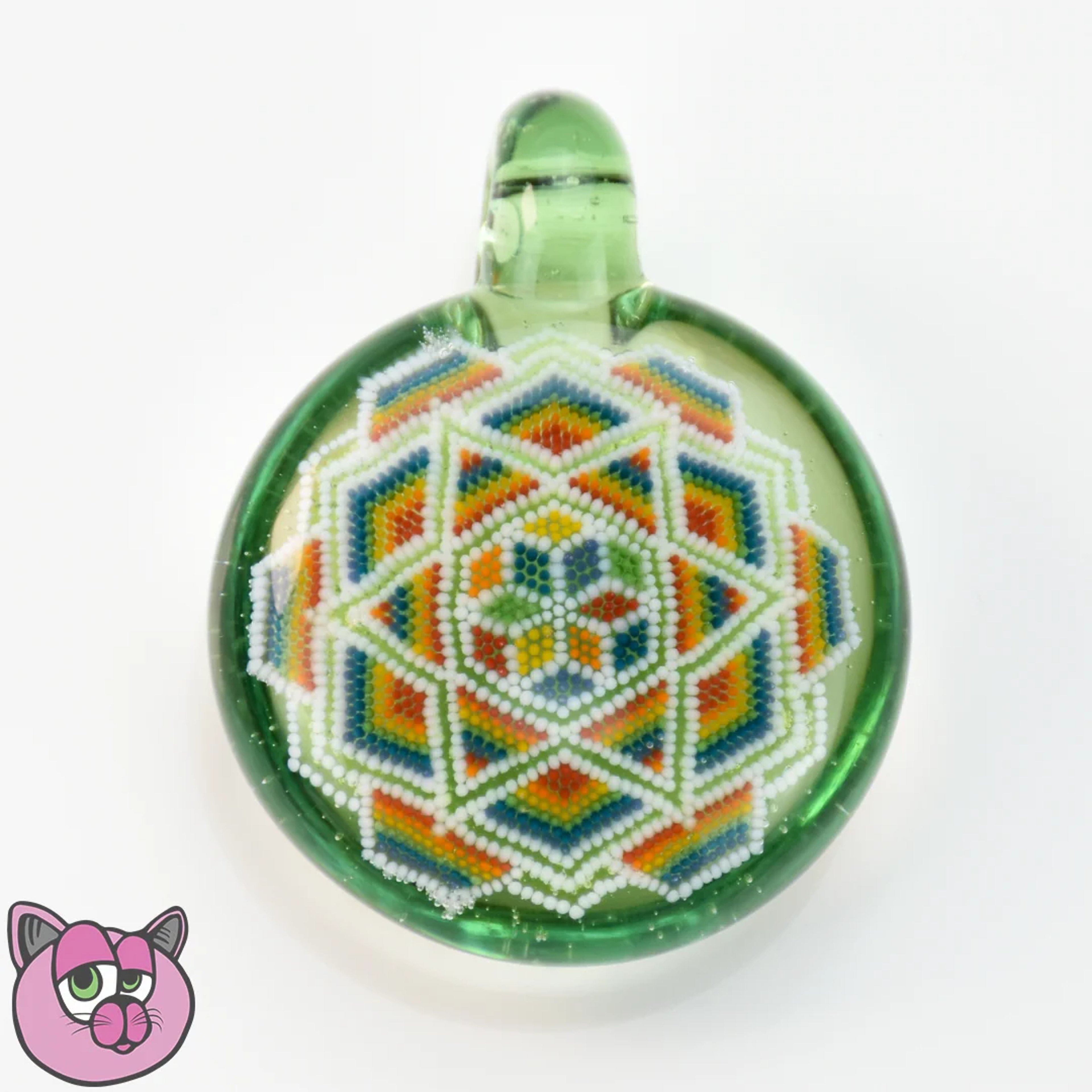 Newob Glass Dot Pattern Pendant image 0