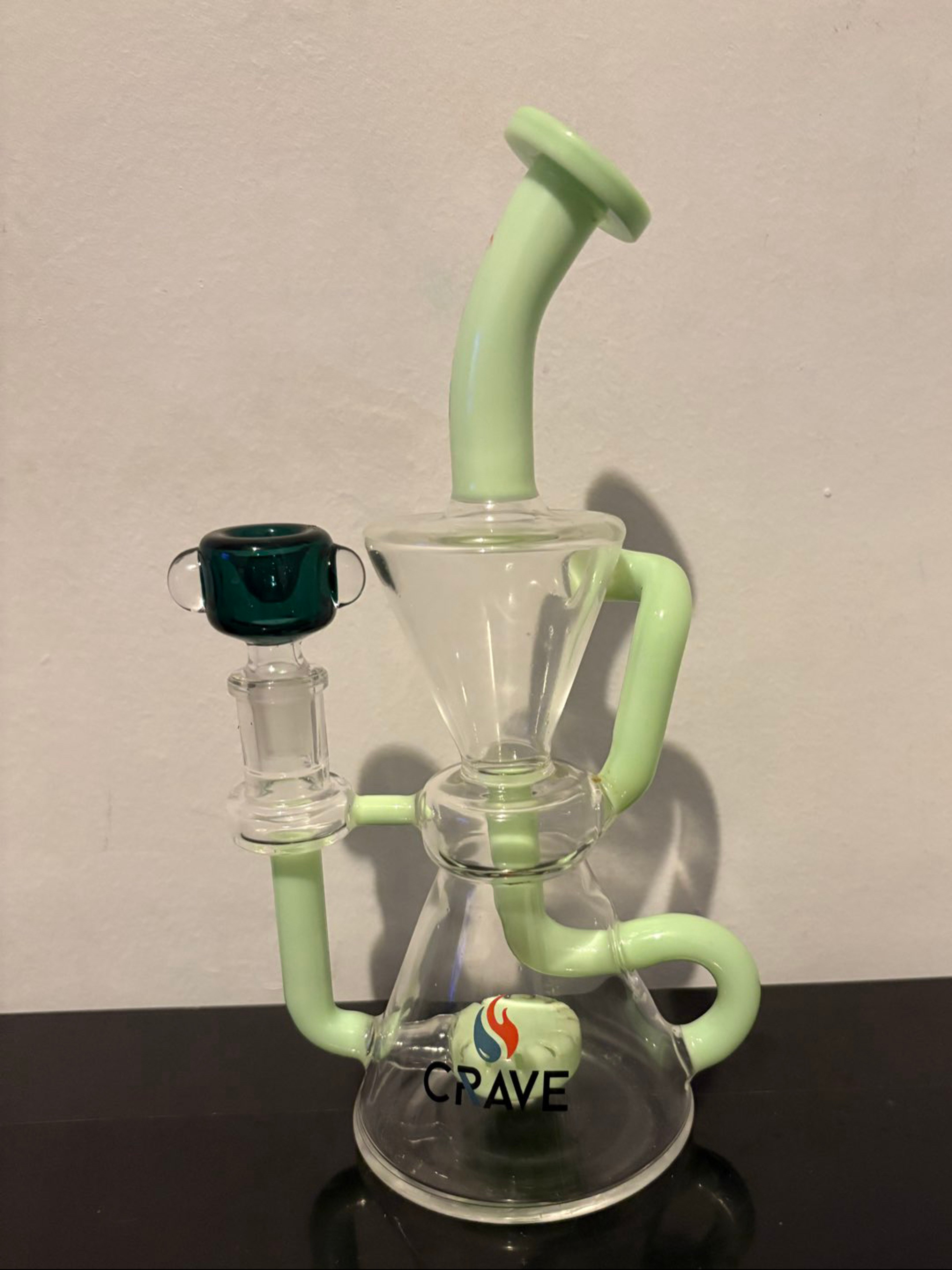 Green and clear crave recycler 14mm image 0