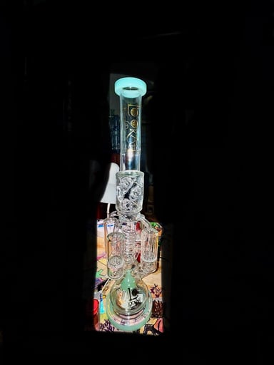 Preview pic of Lookah 20.68" Big Honeycomb Percolator Ice Recycler Glass Bong