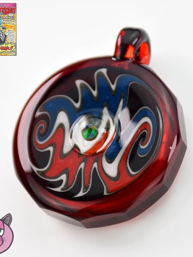 Preview pic of Busha Glass Faceted Pendant