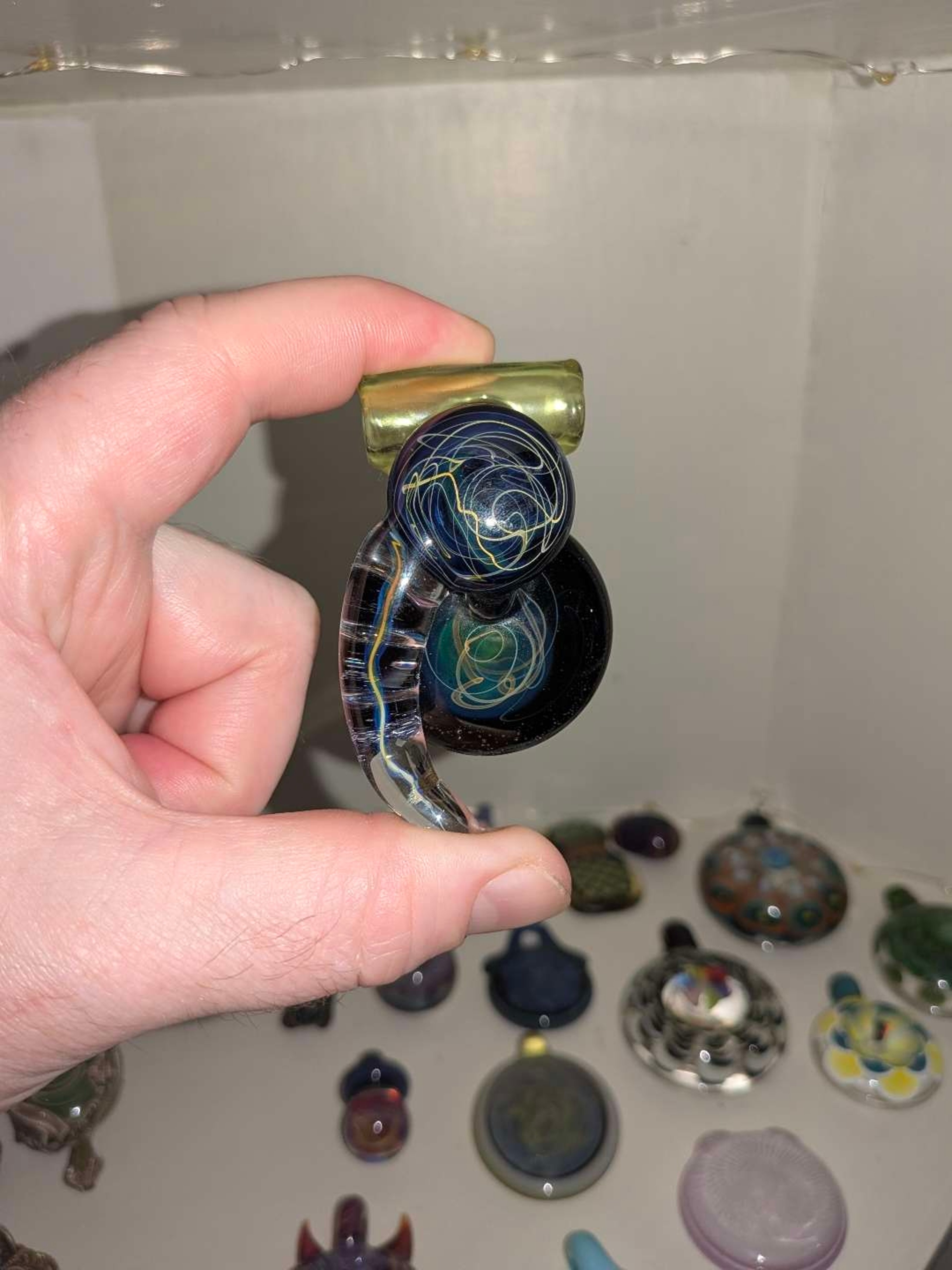 Piratt glass 1/1 freestyle scribble fume pendant image 0