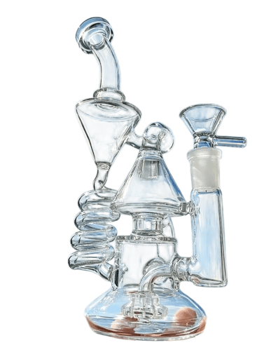 Preview pic of 8.5' Matrix Coil Honeycomb Recycler Water Bong