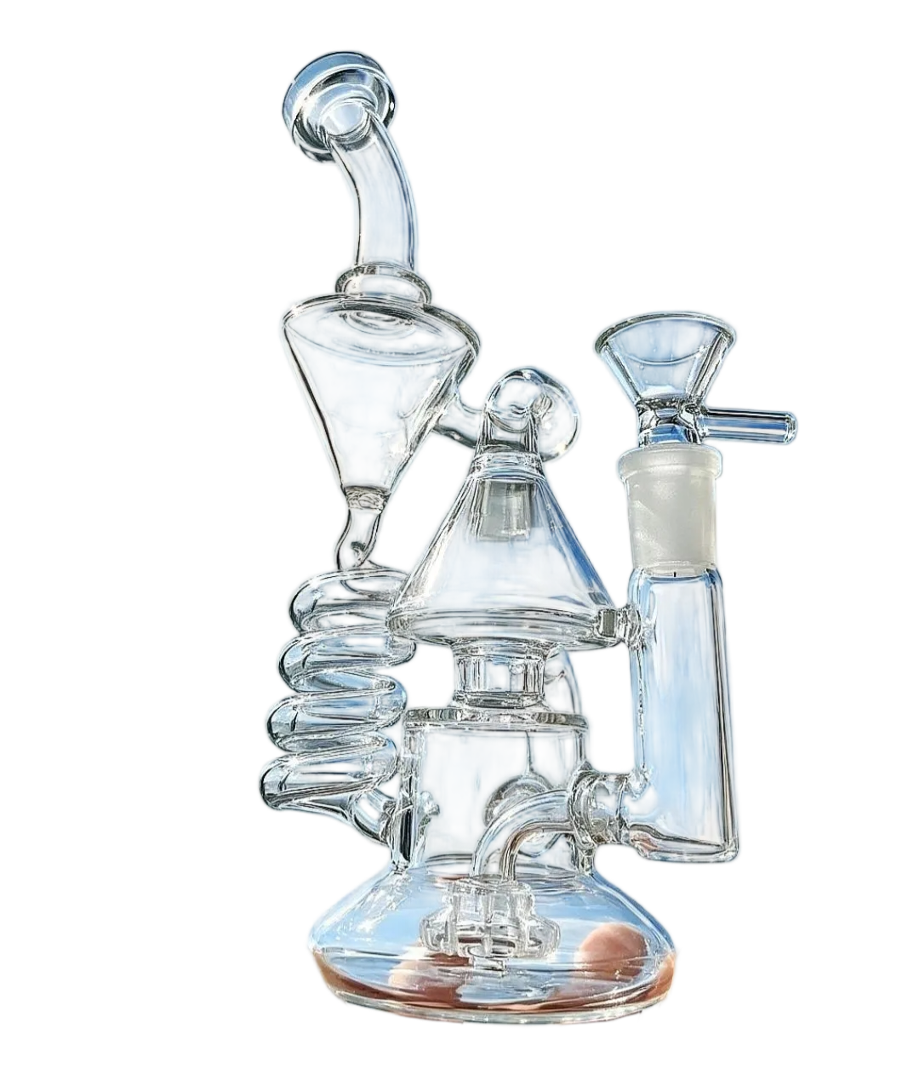 8.5' Matrix Coil Honeycomb Recycler Water Bong image 0