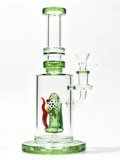 Preview pic of 9.5' Glass Water Bong W/Percolator 14mm bowl