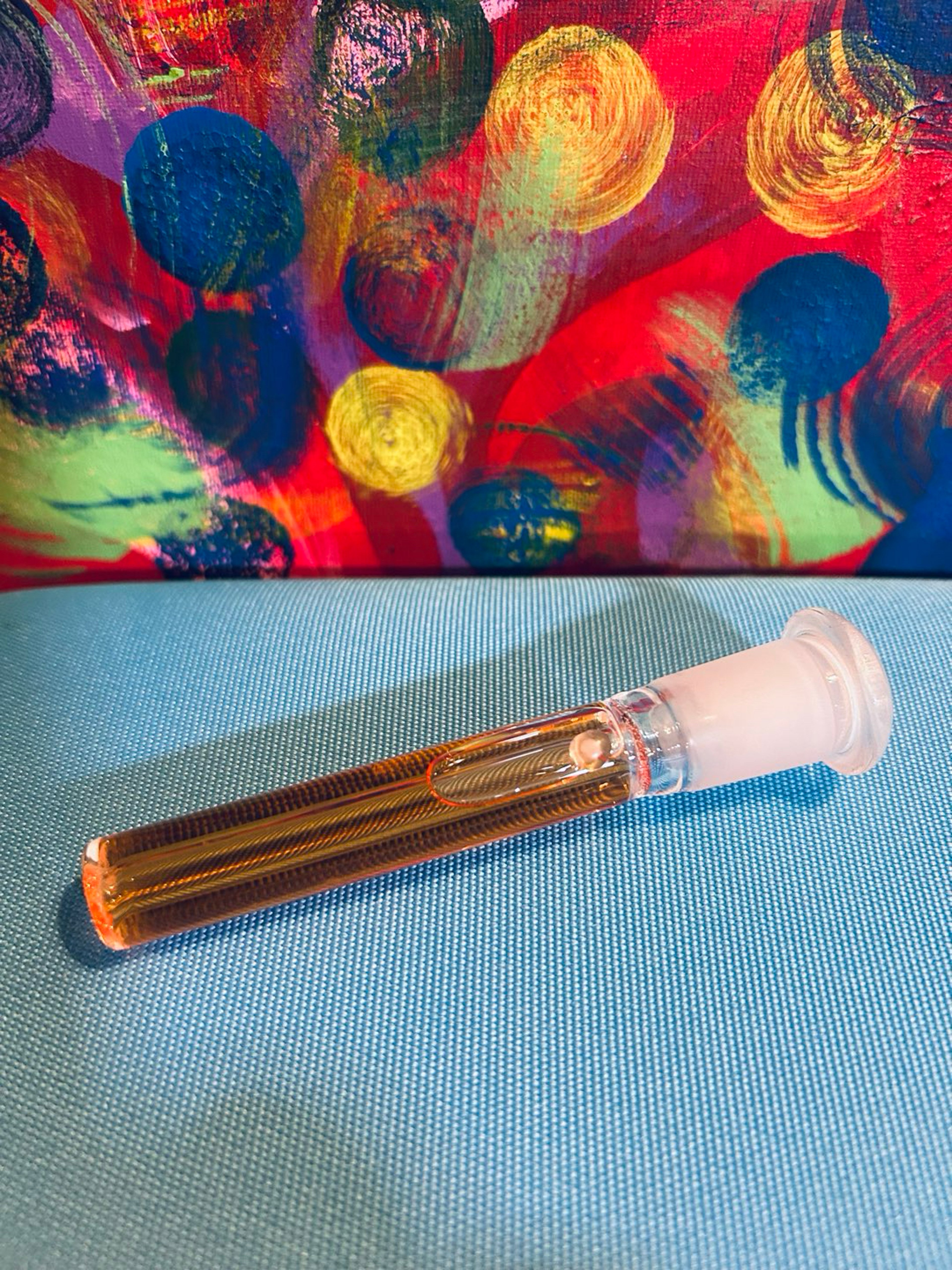 Preview pic of Orange glass glycerin downstem 14mm