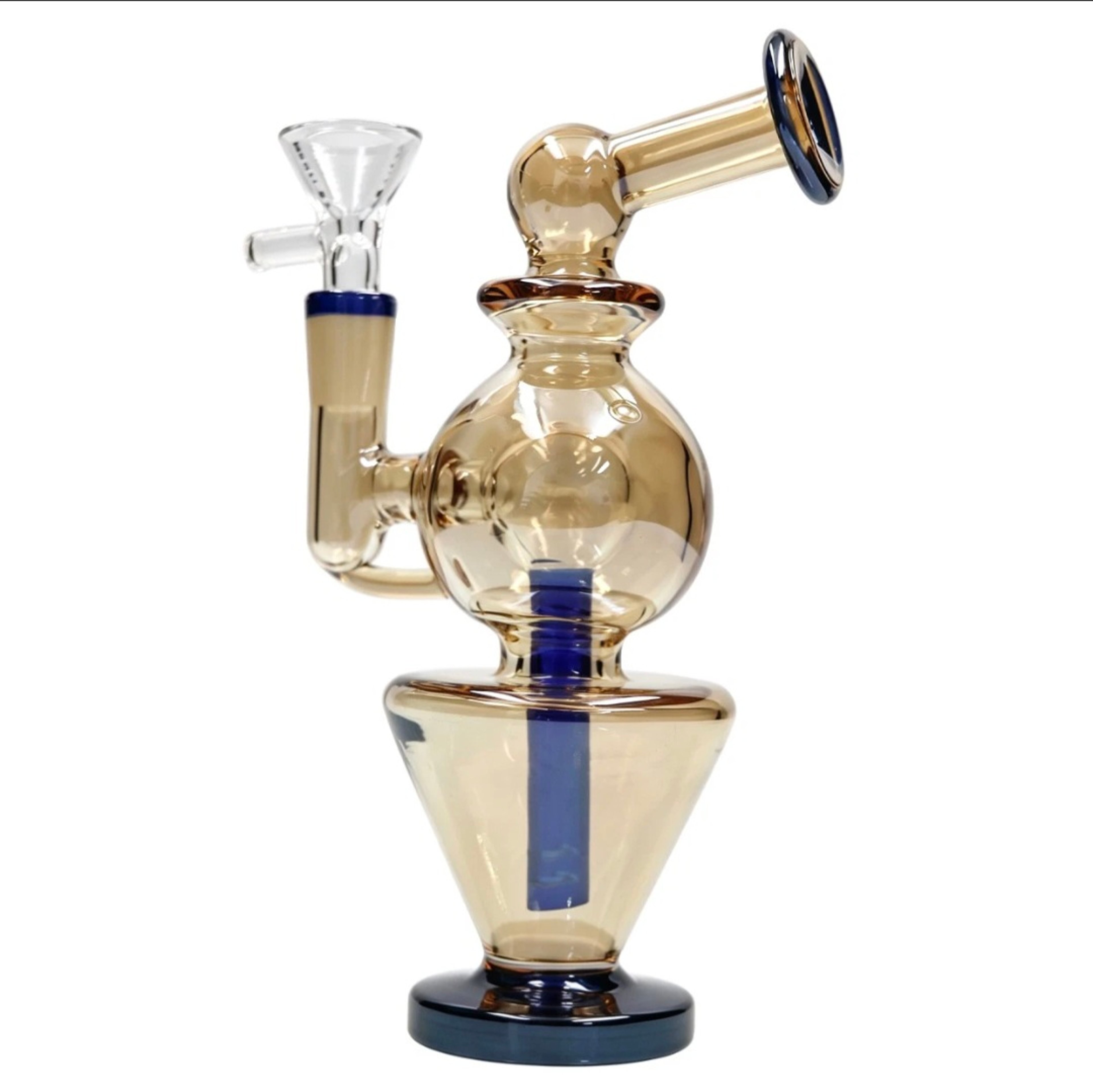 8" Glass Water Bong W/ Percolator & 14mm bowl image 0