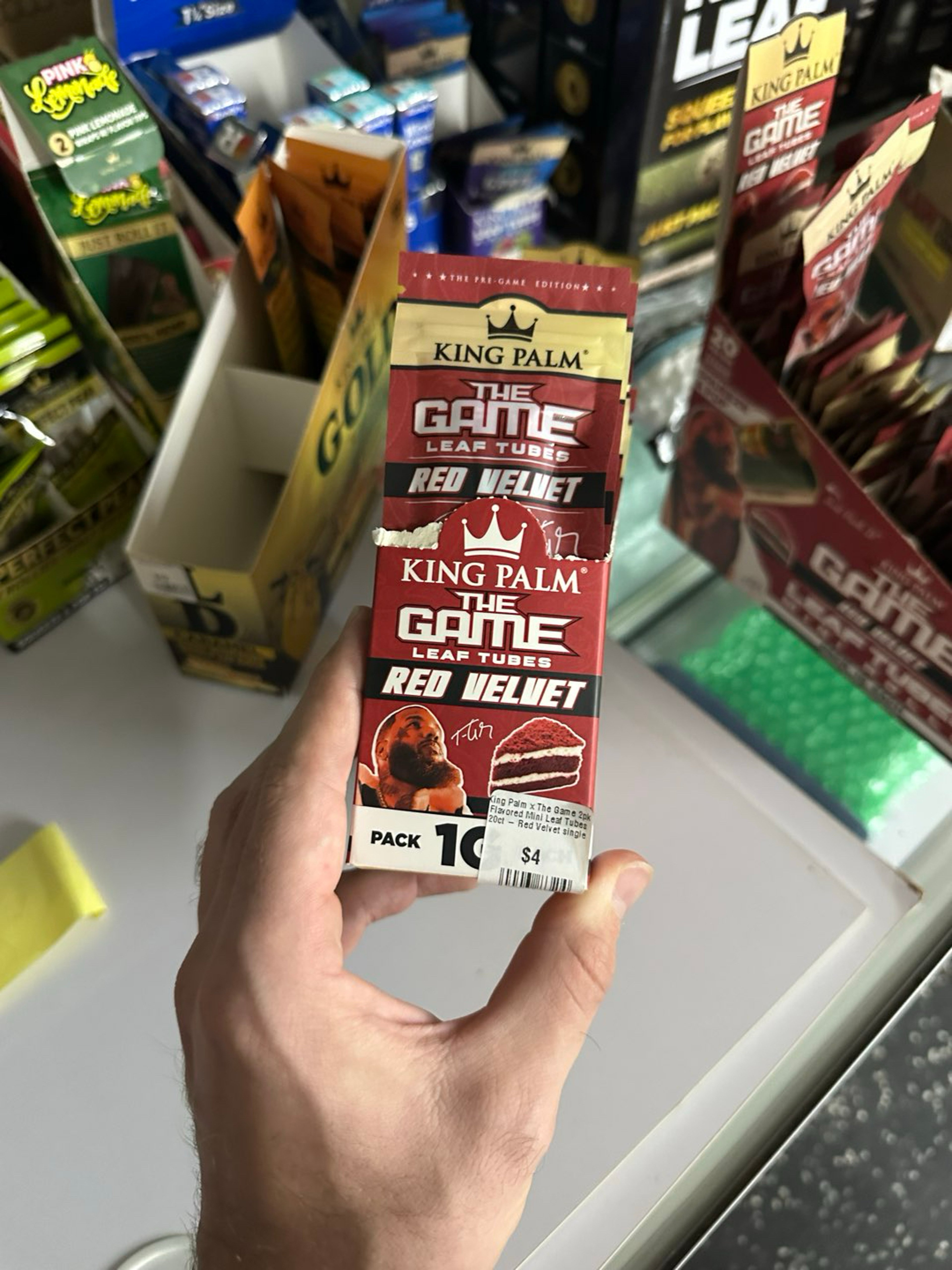 King palm- the game-leaf tube red velvet whole box image 0